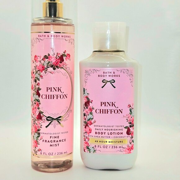 Pink Chiffon Set - Picture 2 of 4